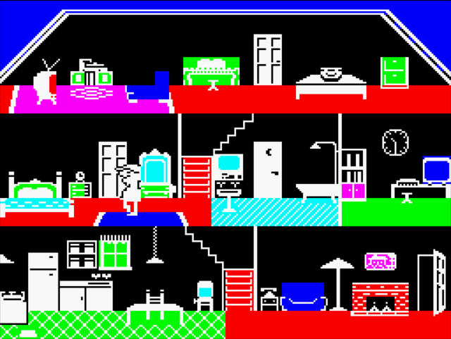 Little Computer People - ZX Spectrum game screenshot (1987) by Activision